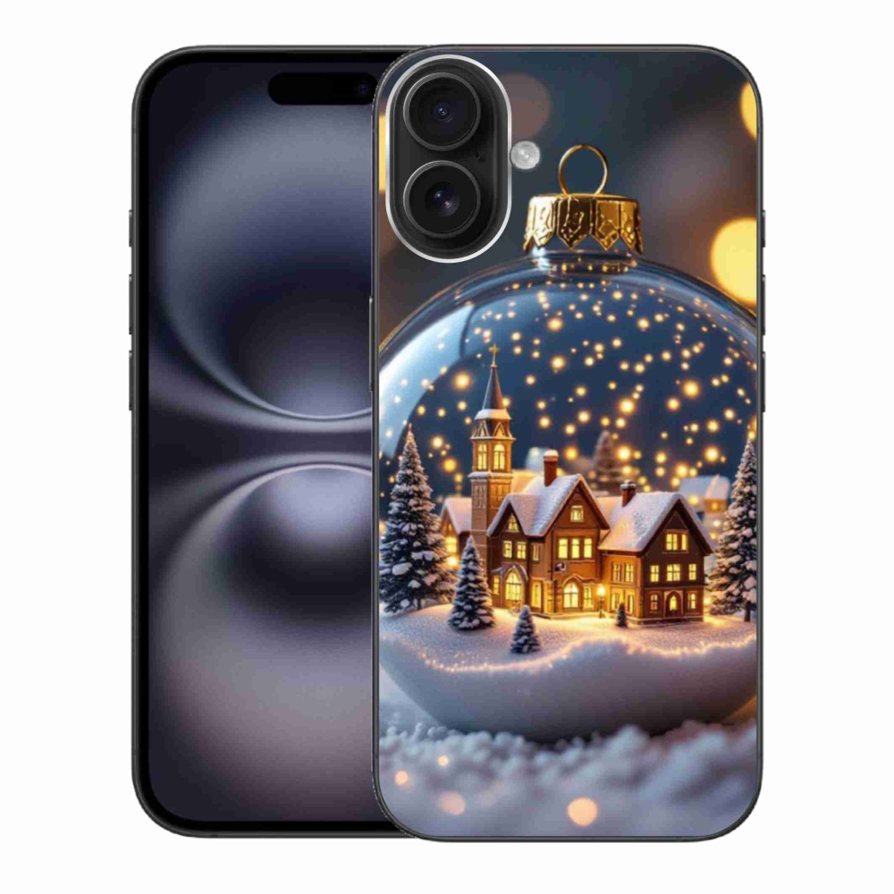 Gél borítás mmCase iPhone 16 Plus készülékhez - Karácsonyi golyók 4