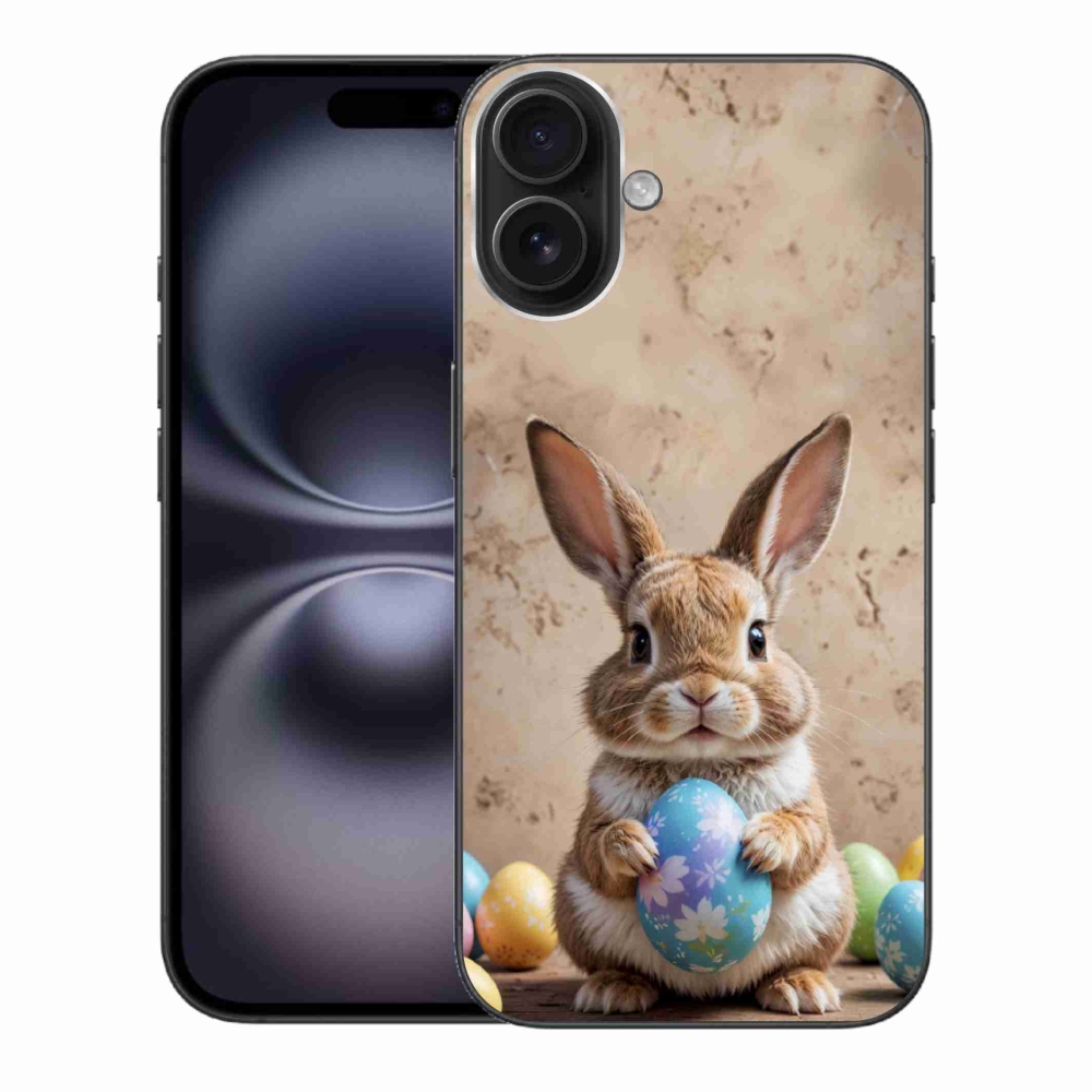 mmCase gél tok az iPhone 16 Plus-hoz – húsvéti nyuszi