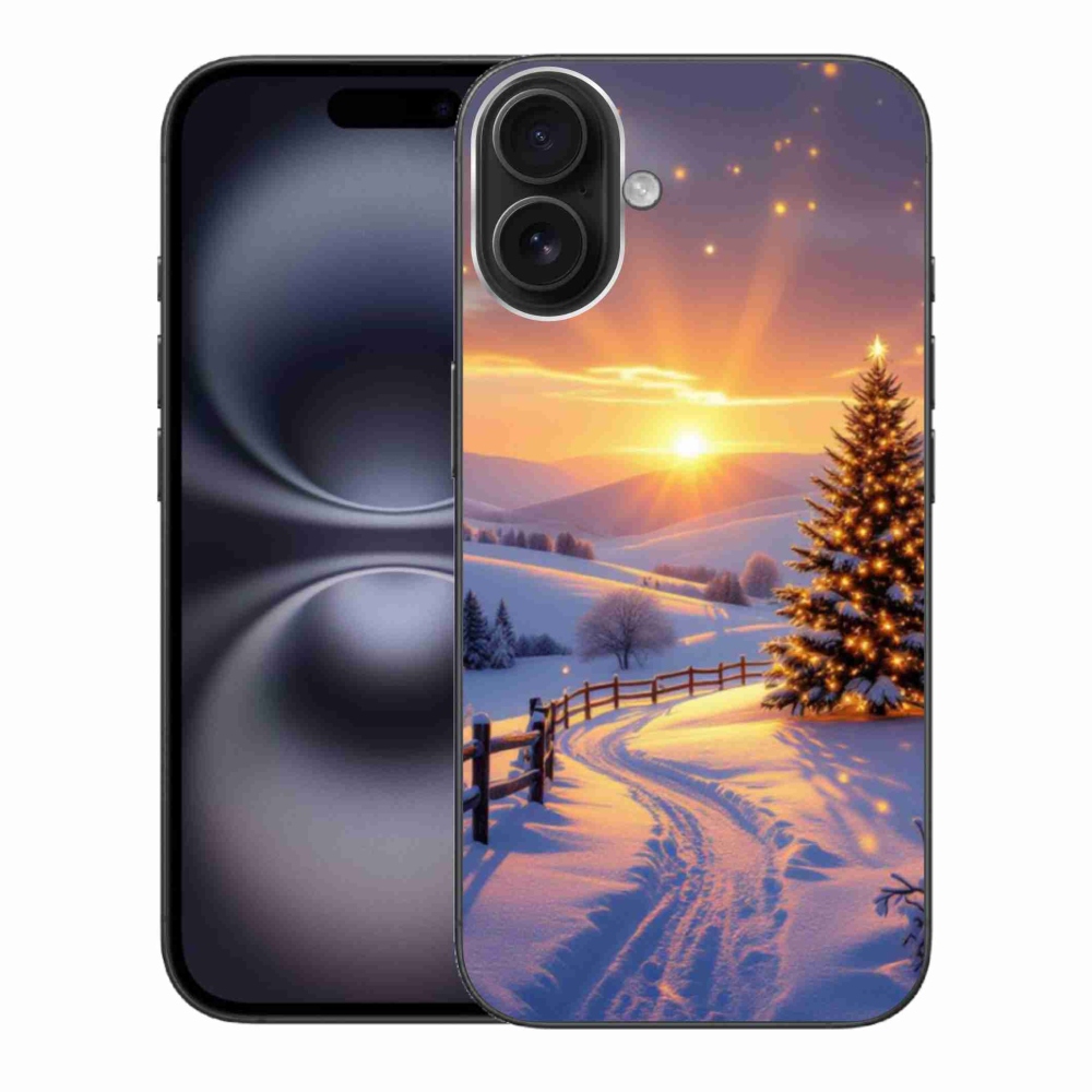 Gél borítás mmCase iPhone 16 Plus készülékhez - téli tájkép