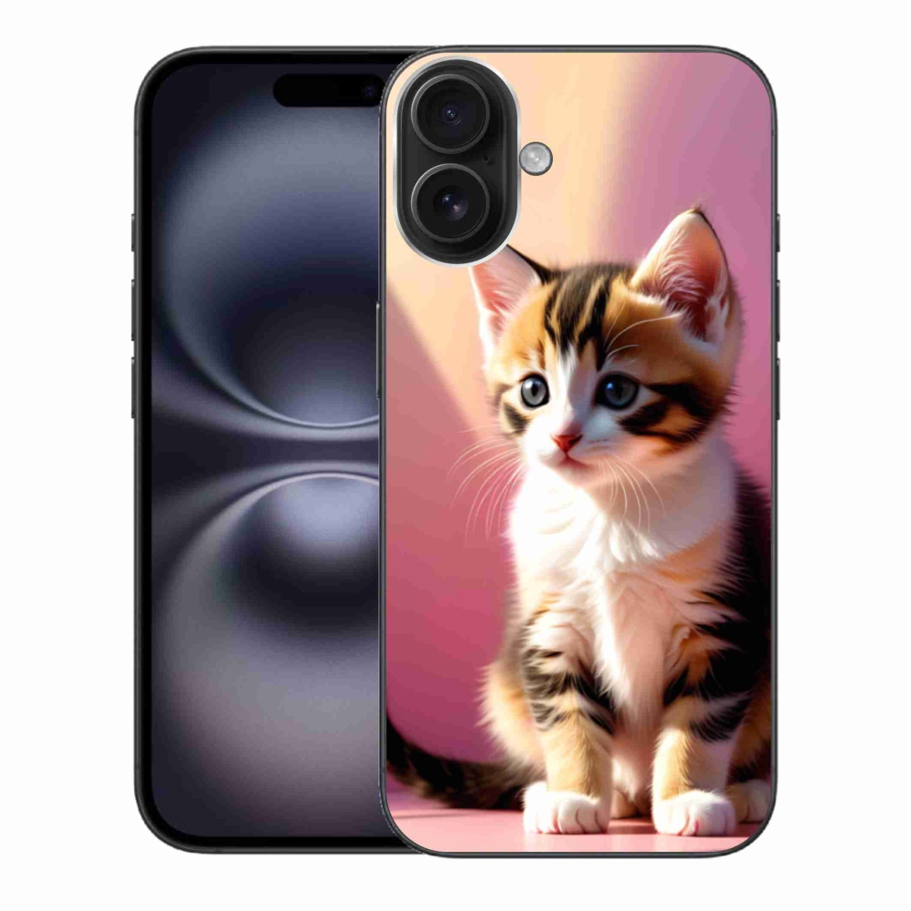 Gél borítás mmCase iPhone 16 Plus készülékhez - kíváncsi cica 2