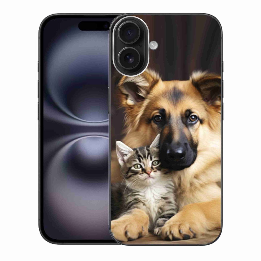 Zselés borítás mmCase iPhone 16 Plus készülékhez - állati barátság