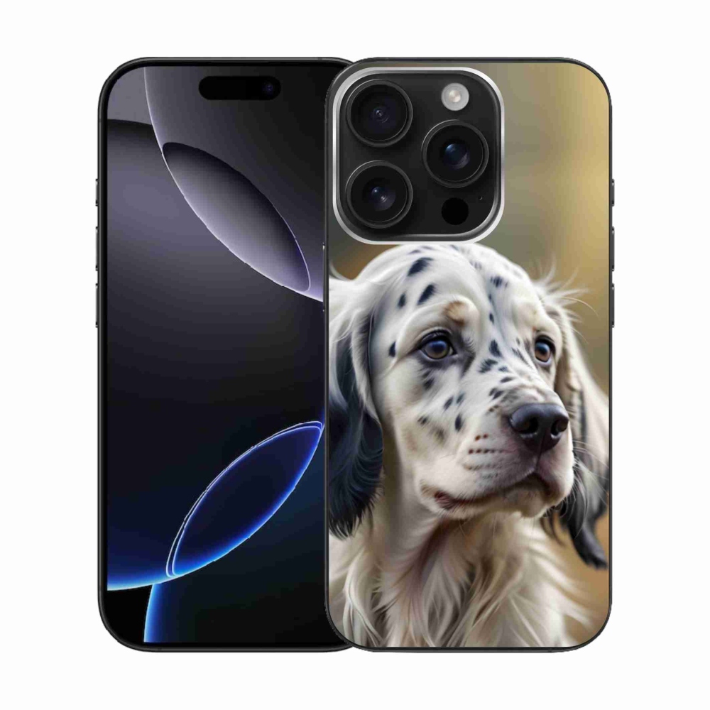 Zselés borítás mmCase iPhone 16 Pro készülékhez - English Setter