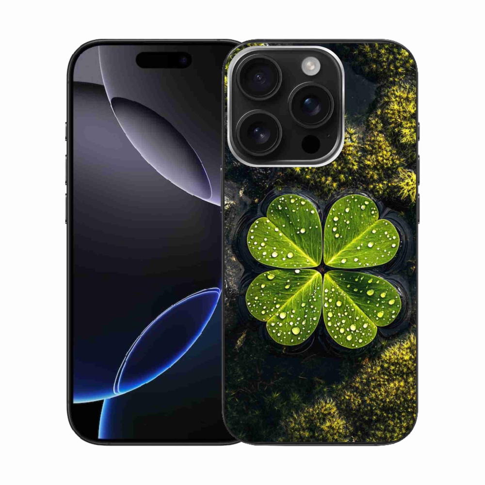 Gél borítás mmCase iPhone 16 Pro készülékhez - négylevelű lóhere