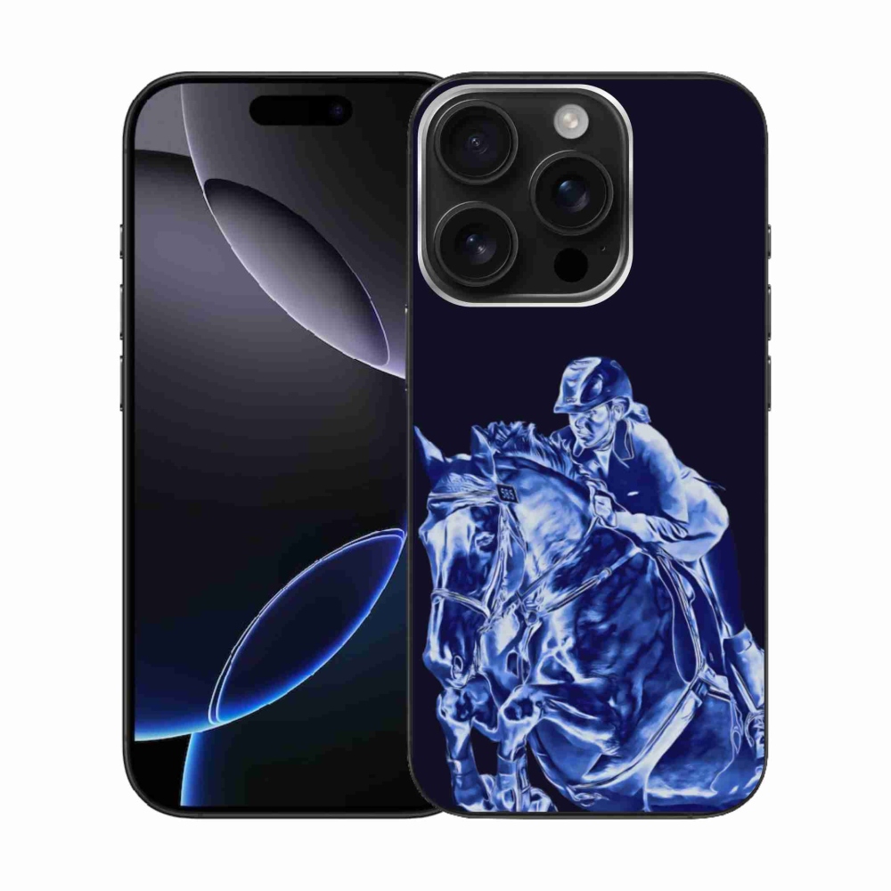 Zselés borítás mmCase iPhone 16 Pro készülékhez - versenyló