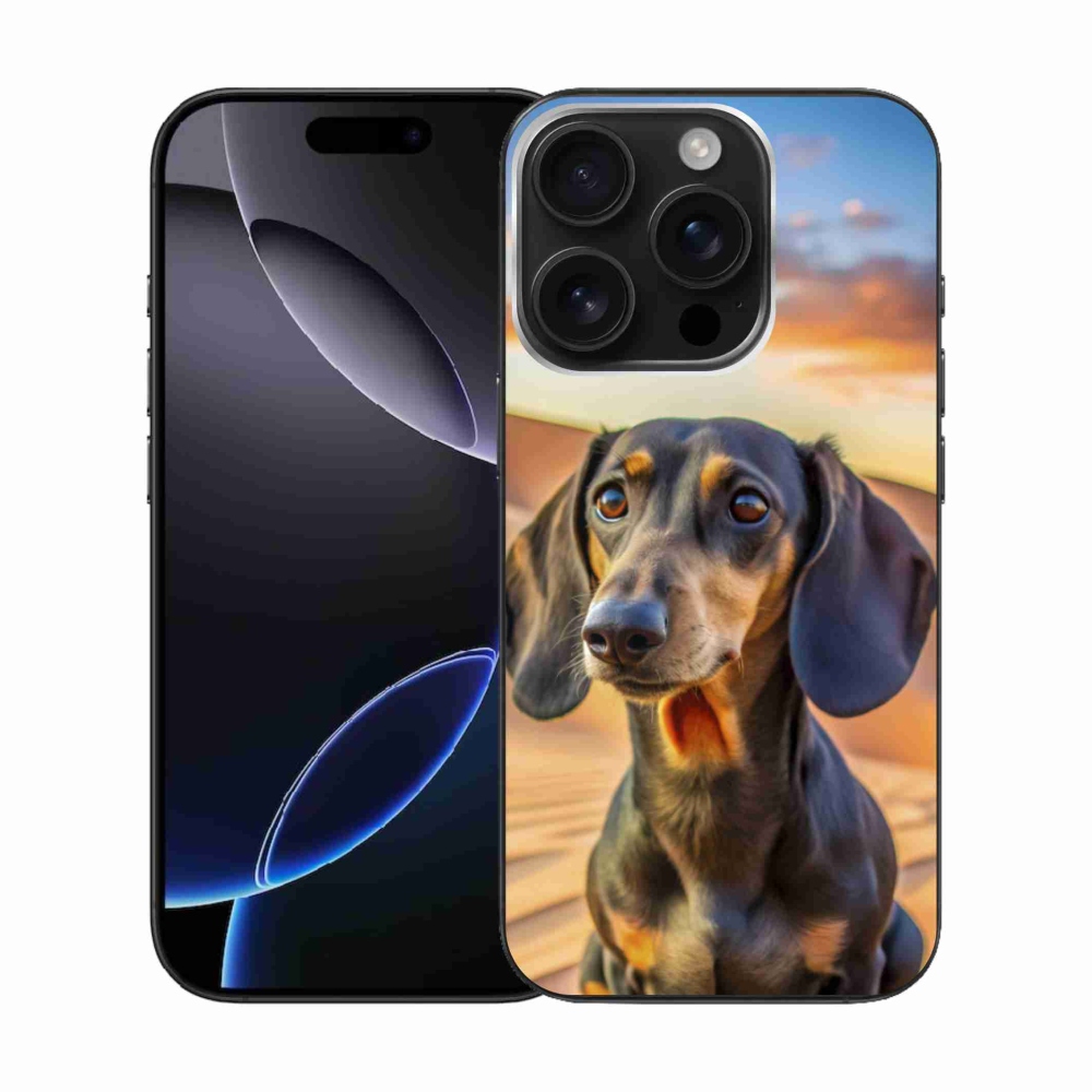 Zselés borítás mmCase iPhone 16 Pro készülékhez - tacskó 3