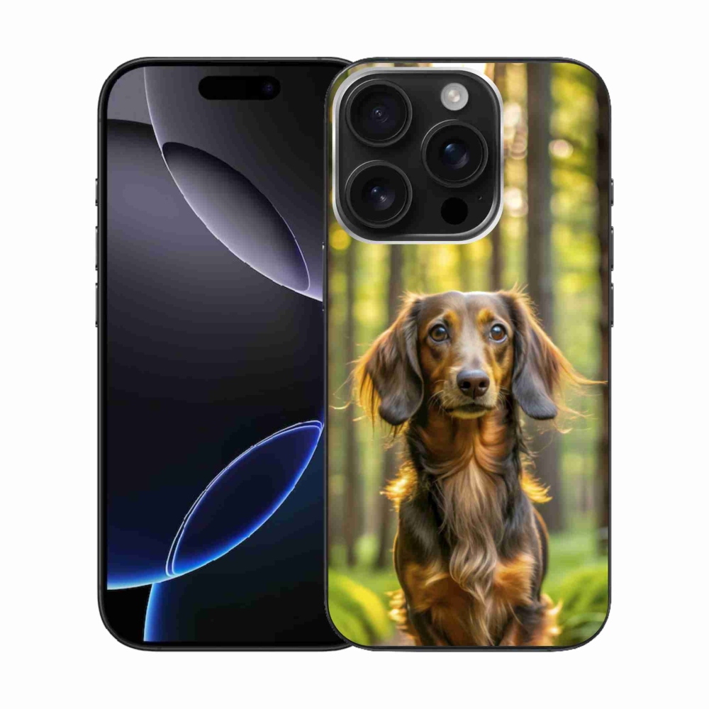 Zselés borítás mmCase iPhone 16 Pro készülékhez - tacskó 4