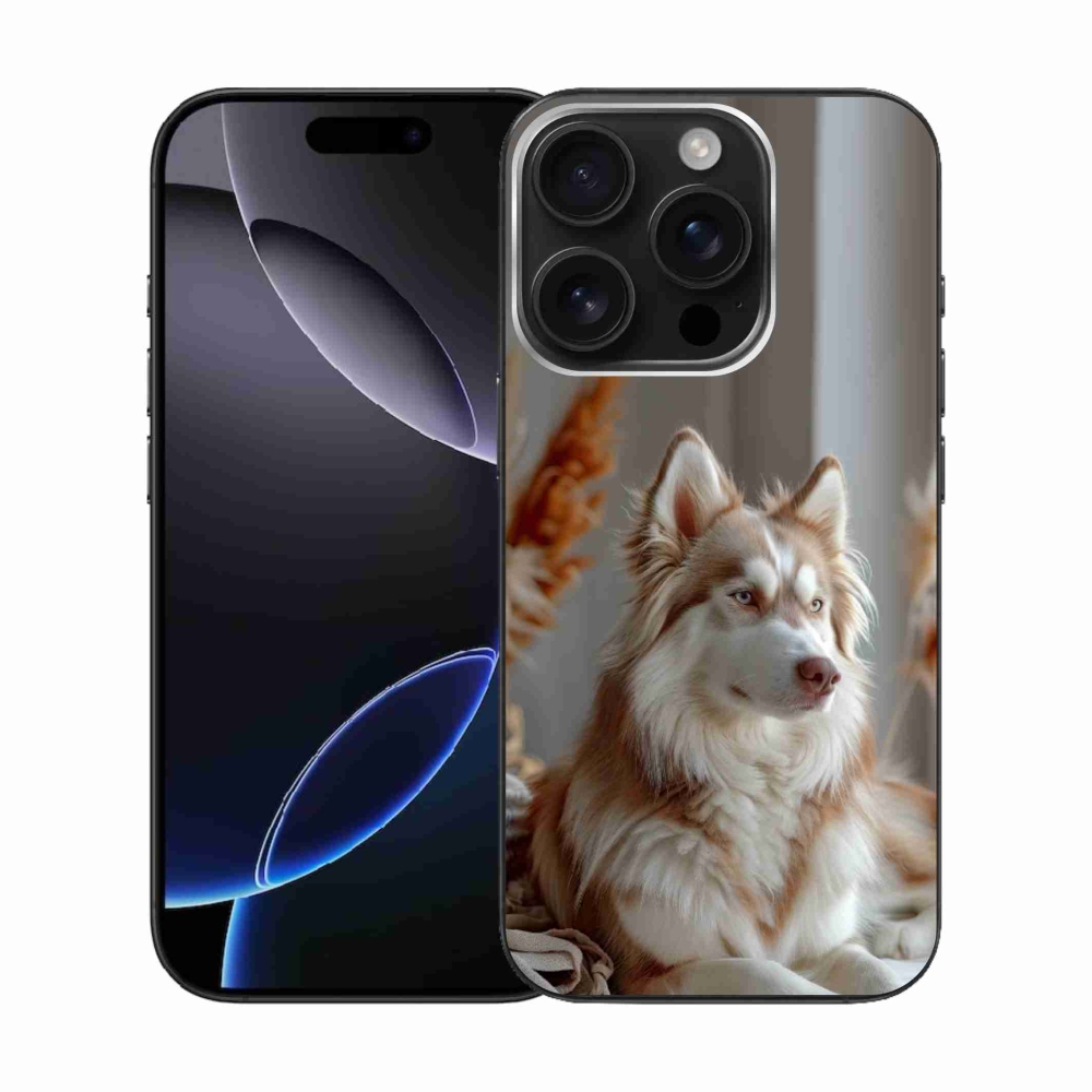 mmCase gél tok az iPhone 16 Pro-hoz – nyugodt szibériai husky