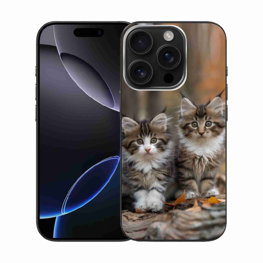 mmCase gél tok az iPhone 16 Pro-hoz – macska-duó 3