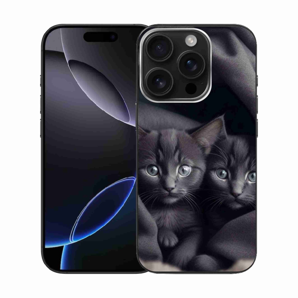 Zselés borítás mmCase iPhone 16 Pro készülékhez - cat duo
