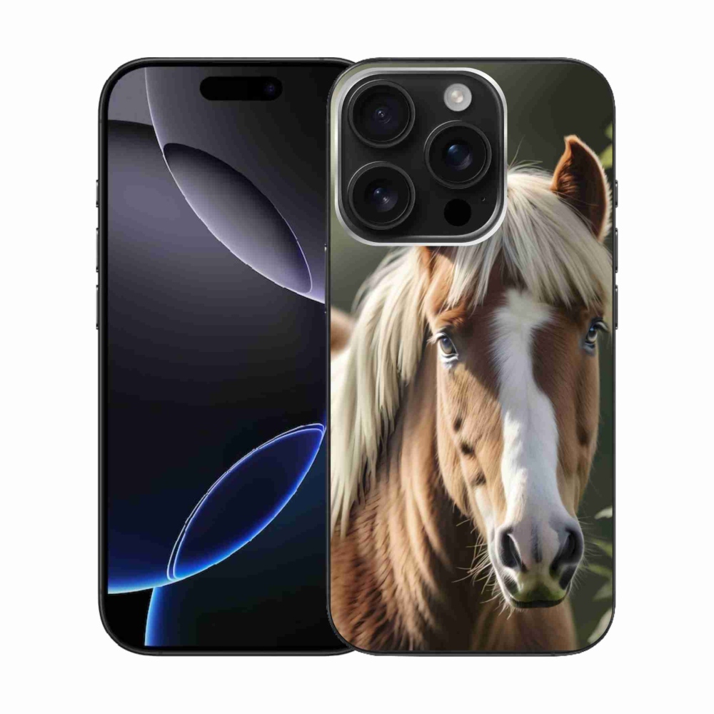 mmCase gél tok az iPhone 16 Pro-hoz – világos sörényű ló