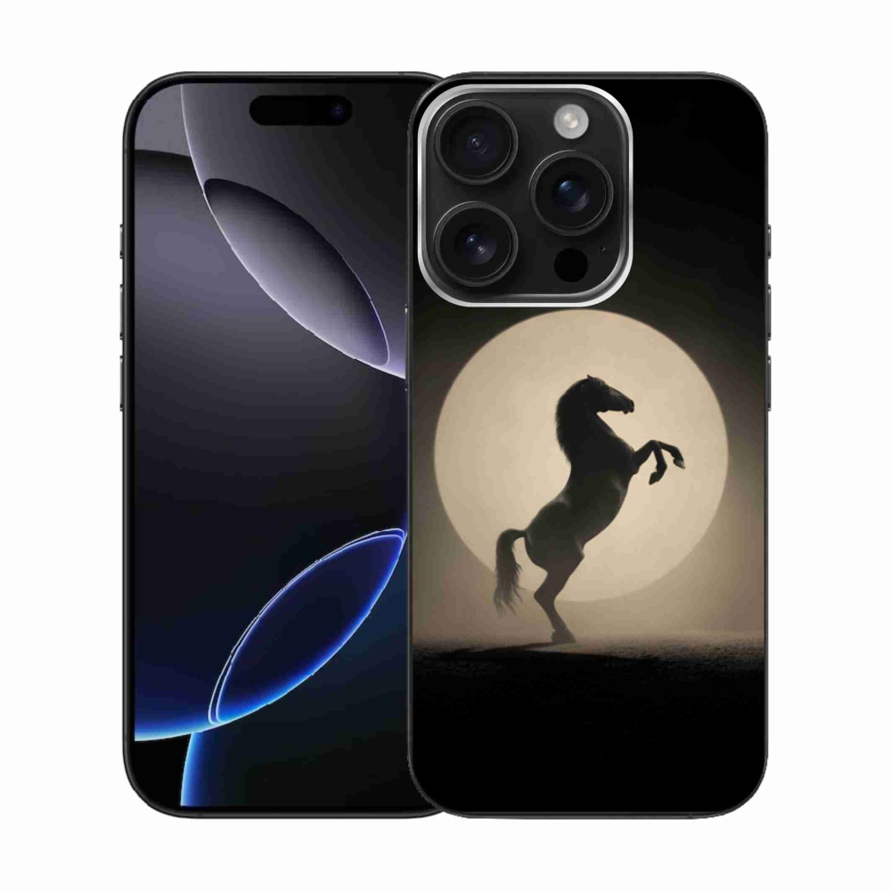 Zselés borítás mmCase iPhone 16 Pro készülékhez - ló sziluettben