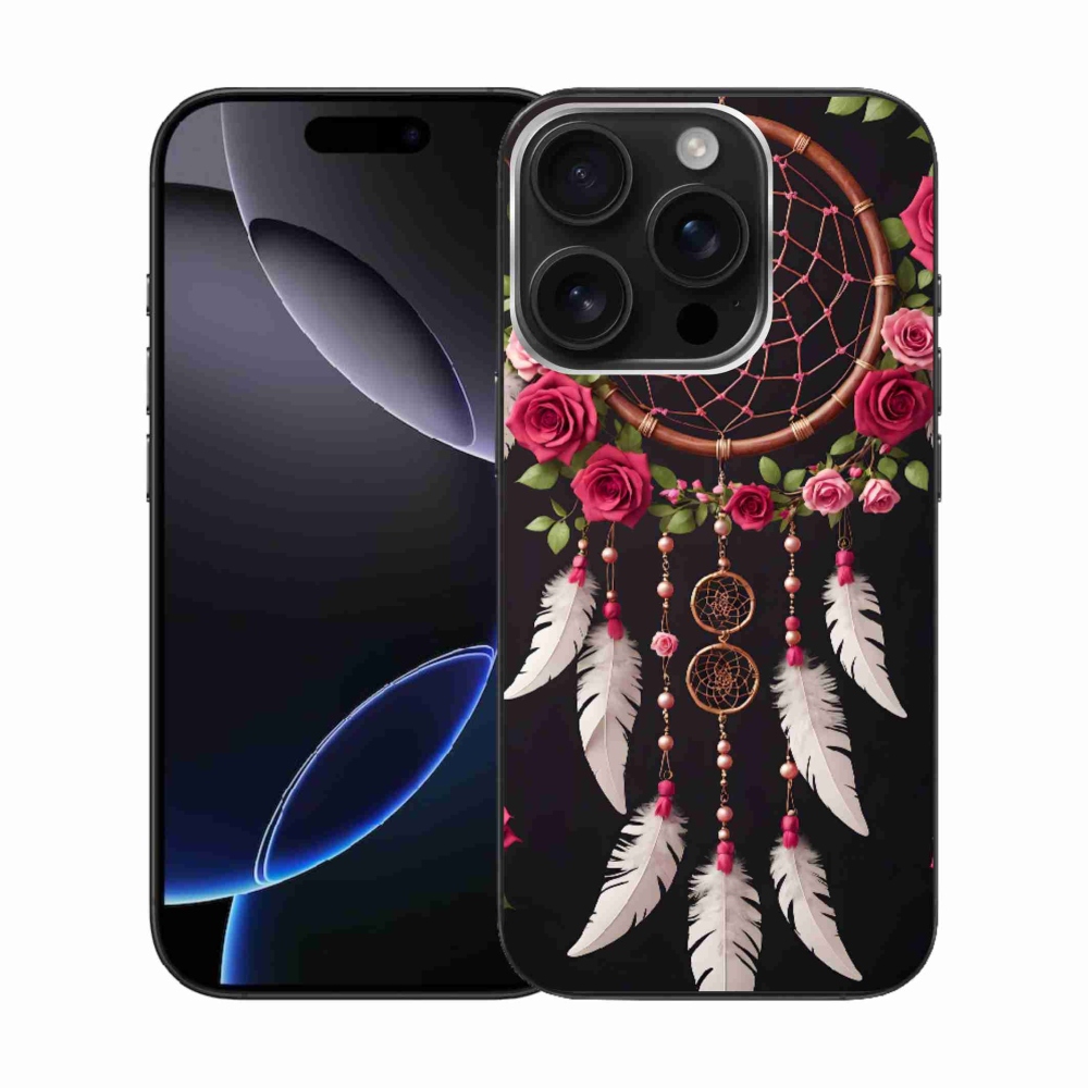 mmCase gél tok az iPhone 16 Pro-hoz – álomfogó rózsákkal