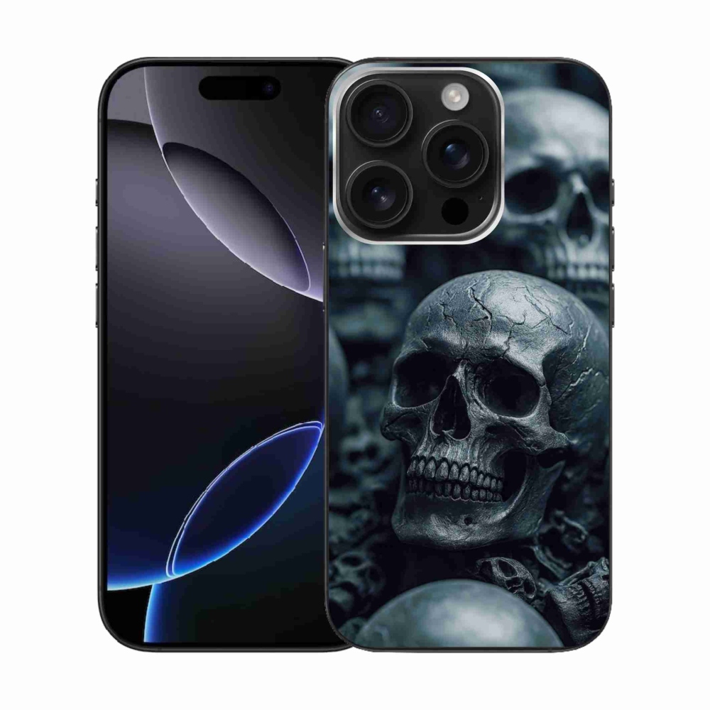 Gél védőburkolat mmCase iPhone 16 Pro készülékhez - koponya 2