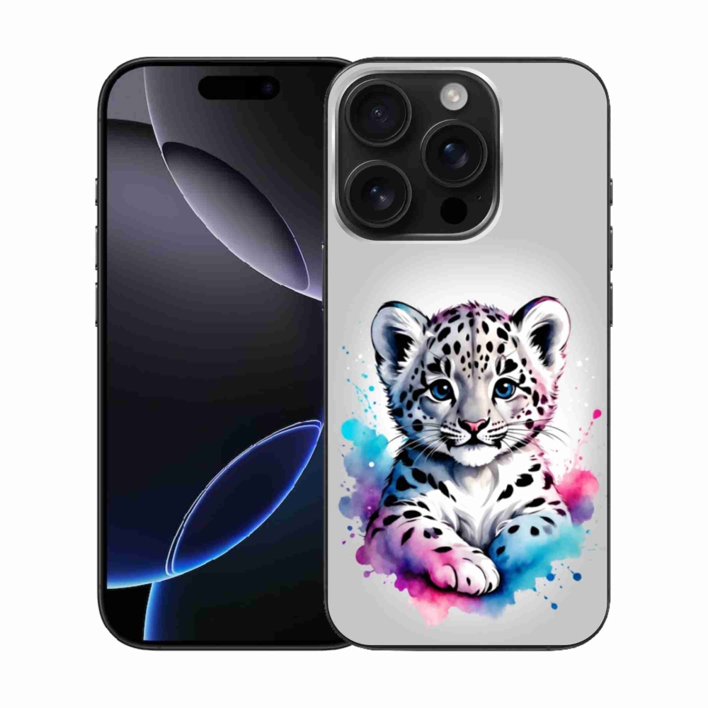 Zselés borítás mmCase iPhone 16 Pro készülékhez - leopárd kölyök