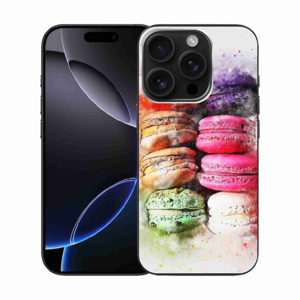 Zselés borítás mmCase iPhone 16 Pro készülékhez - makarónik