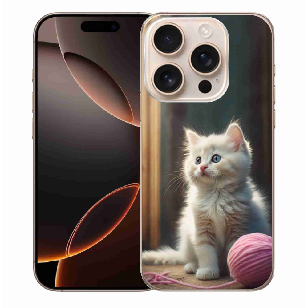 Gél borítás mmCase iPhone 16 Pro Max készülékhez - Fehér Babe 2