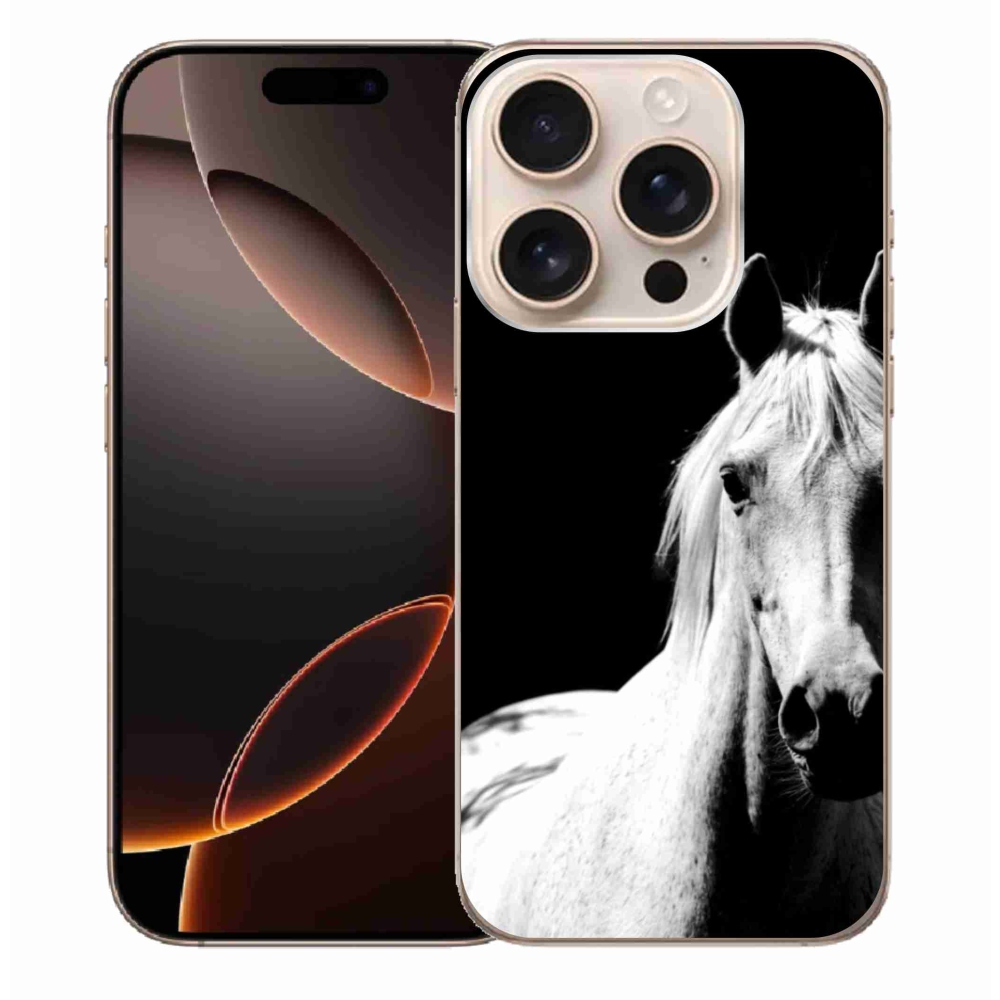 Zselés borítás mmCase iPhone 16 Pro Max készülékhez - fehér ló 5