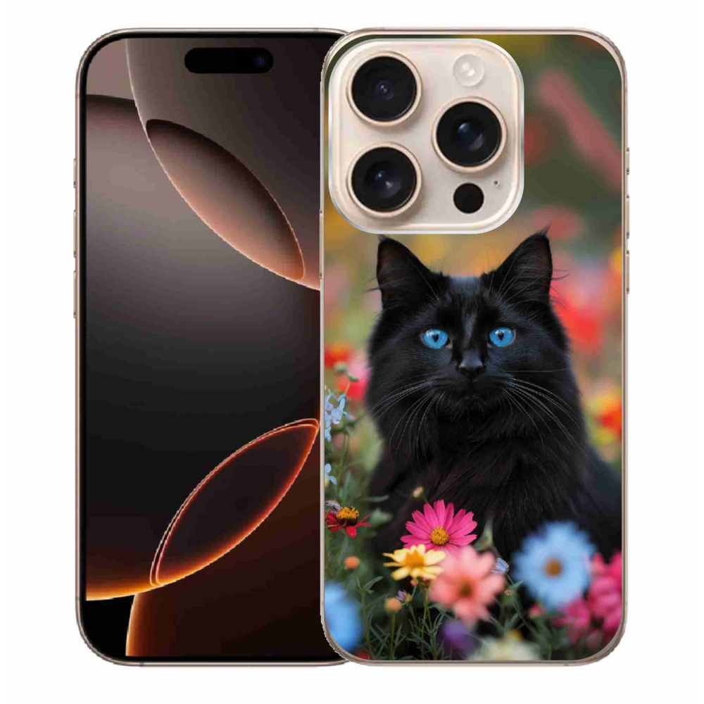mmCase gél tok az iPhone 16 Pro Max-hoz – fekete cica 4