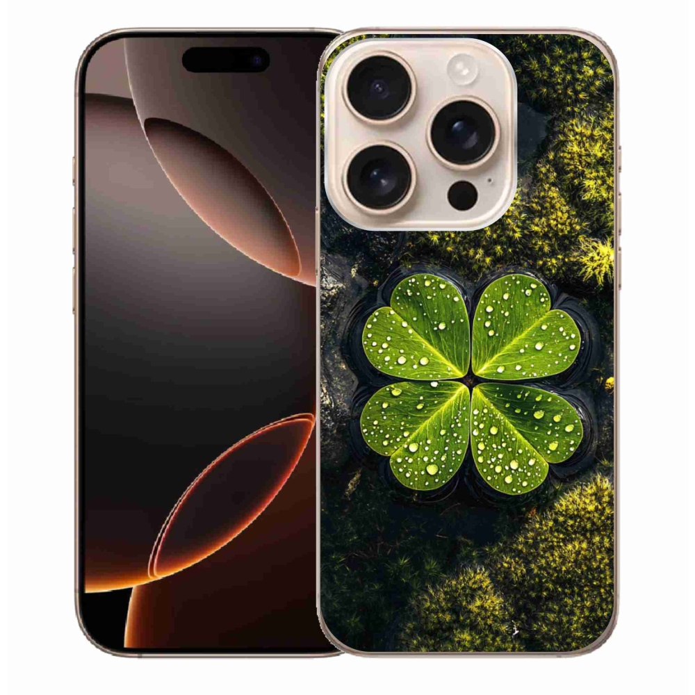 Gél borítás mmCase iPhone 16 Pro Max készülékhez - négylevelű lóhere