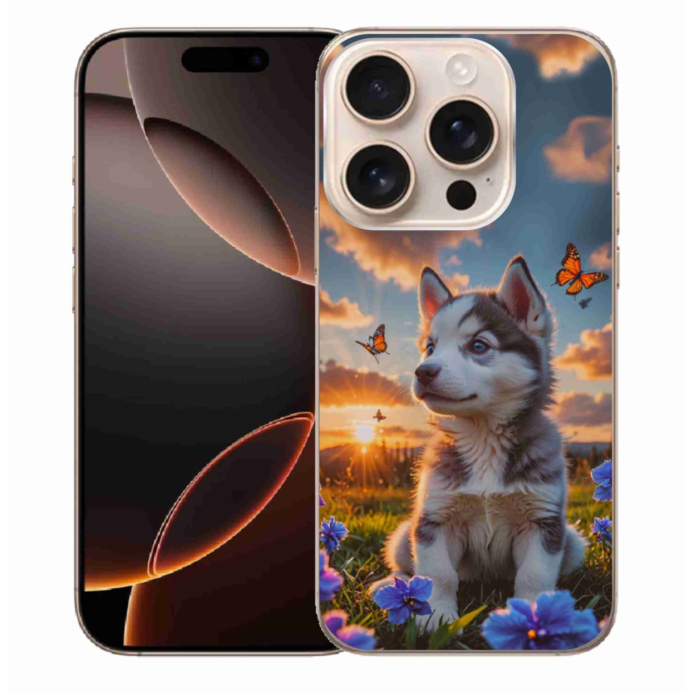 mmCase gél tok az iPhone 16 Pro Max-hoz – husky naplementekor