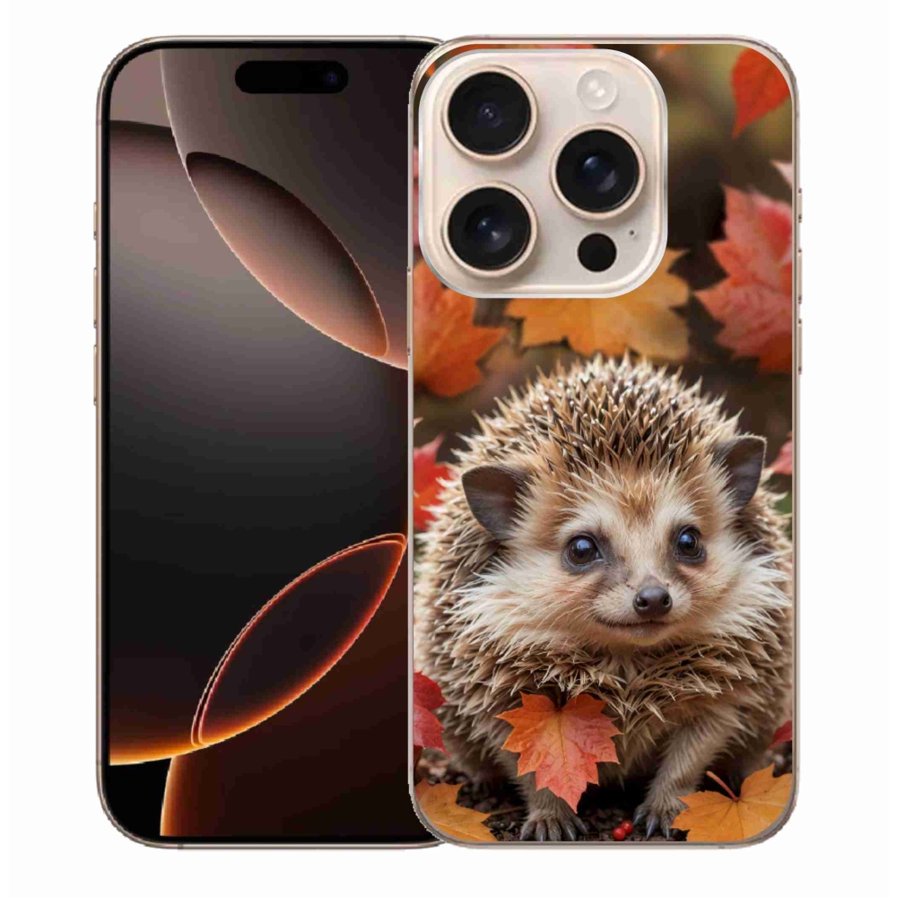 mmCase gél tok az iPhone 16 Pro Max-hoz – sün a levelek között