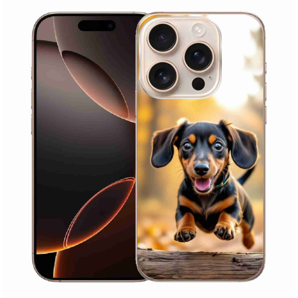 Zselés borítás mmCase iPhone 16 Pro Max készülékhez - tacskó 2