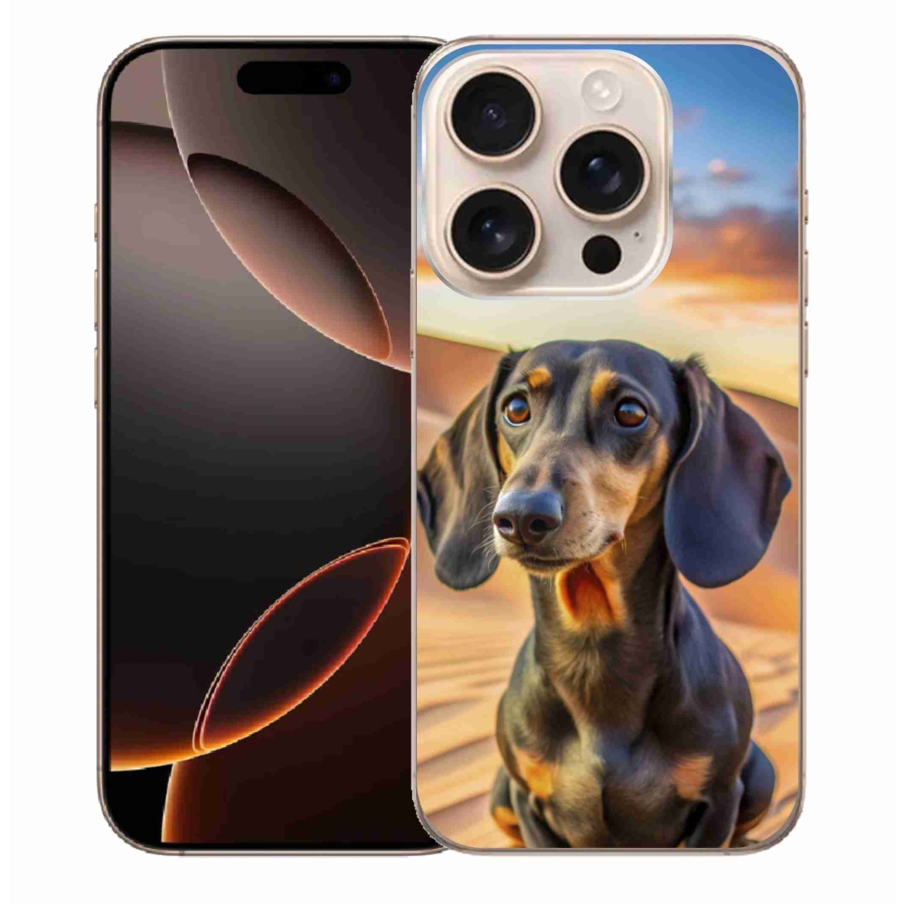 Zselés borítás mmCase iPhone 16 Pro Max készülékhez - tacskó 3