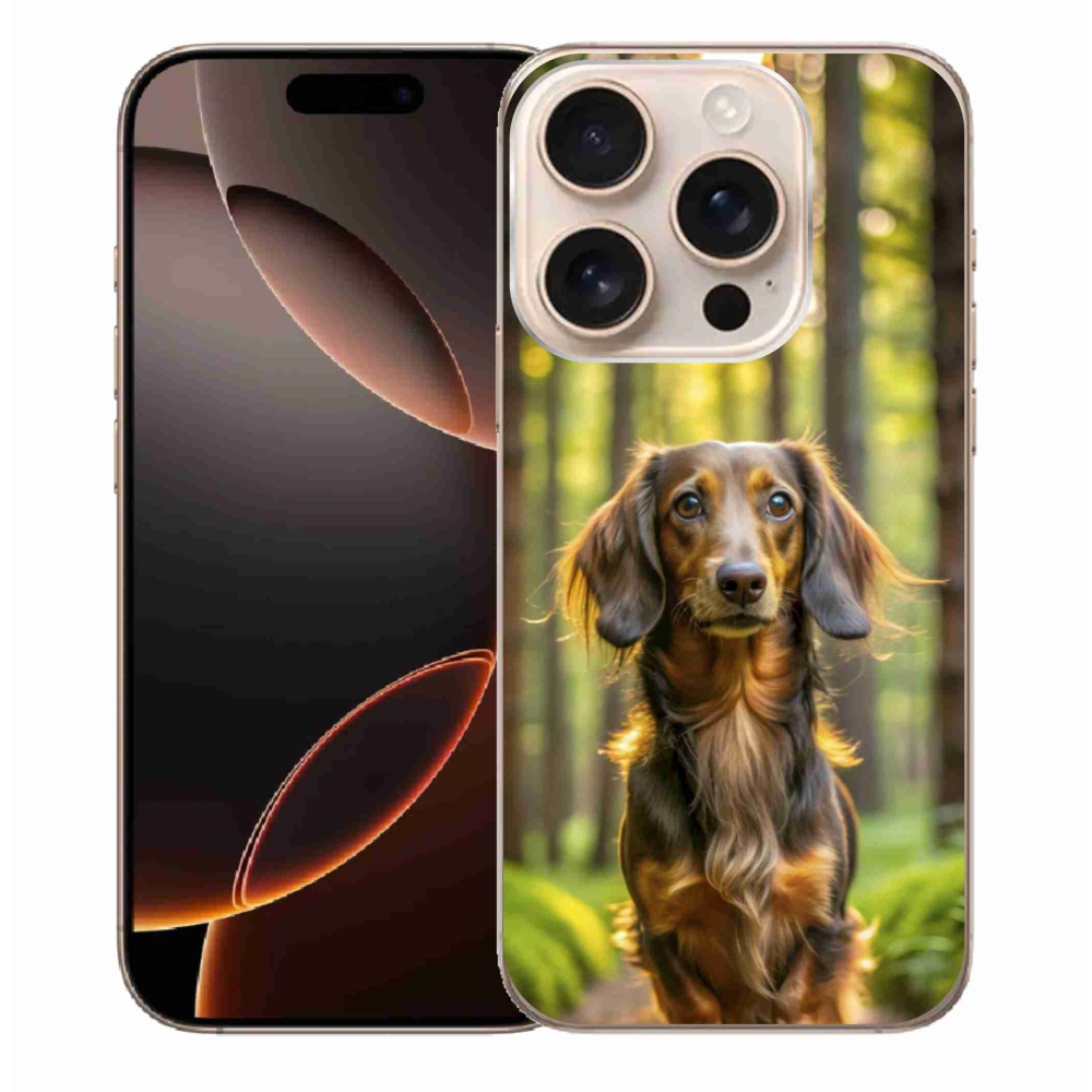 Zselés borítás mmCase iPhone 16 Pro Max készülékhez - tacskó 4