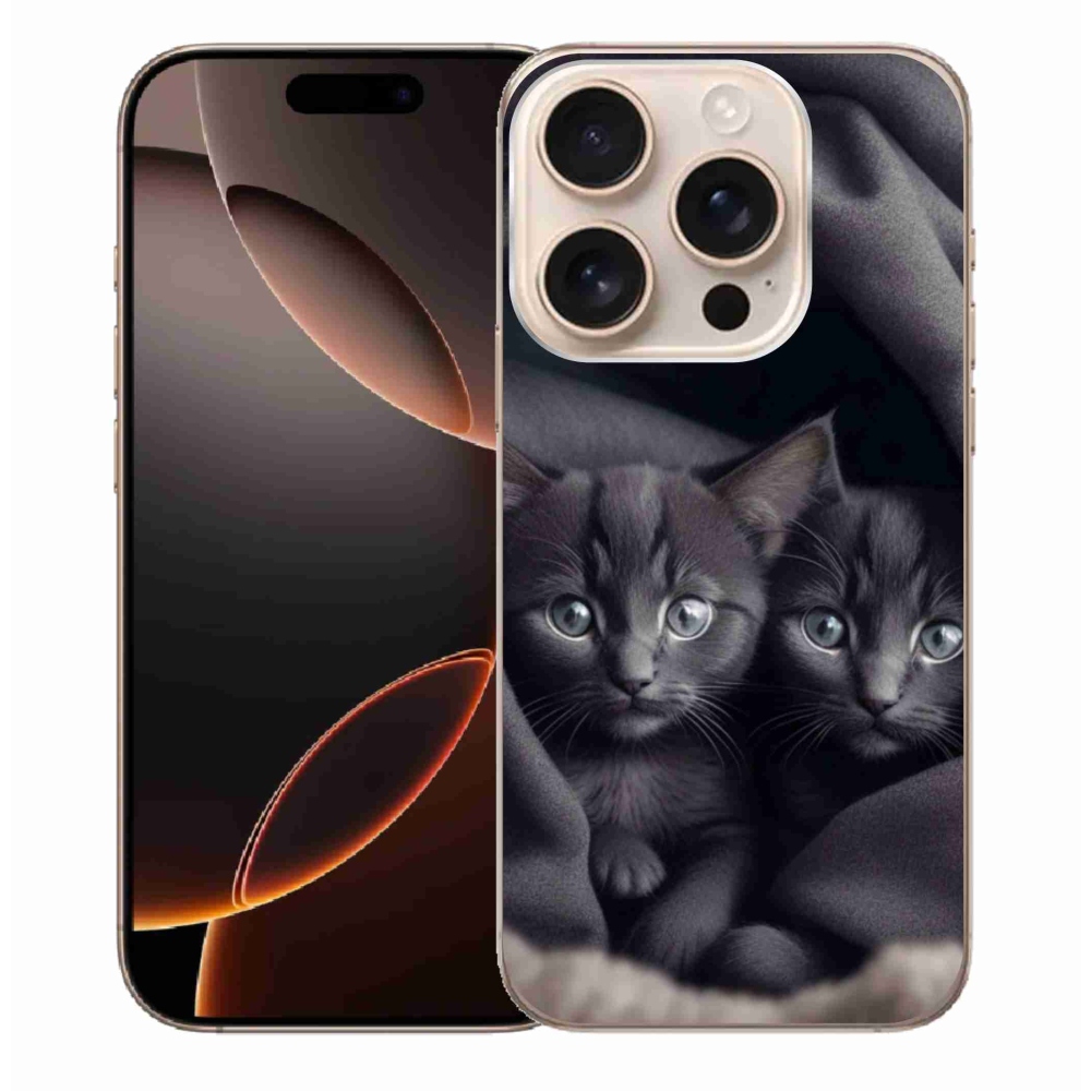 Zselés borítás mmCase iPhone 16 Pro Max készülékhez - cat duo