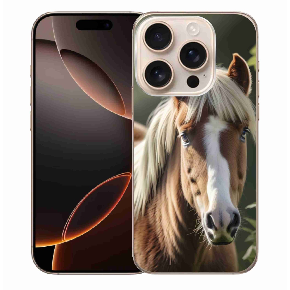 mmCase gél tok az iPhone 16 Pro Max-hoz – világos sörényű ló