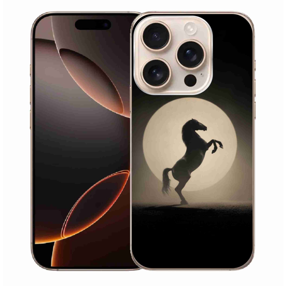 Zselés borítás mmCase iPhone 16 Pro Max készülékhez - ló sziluettben