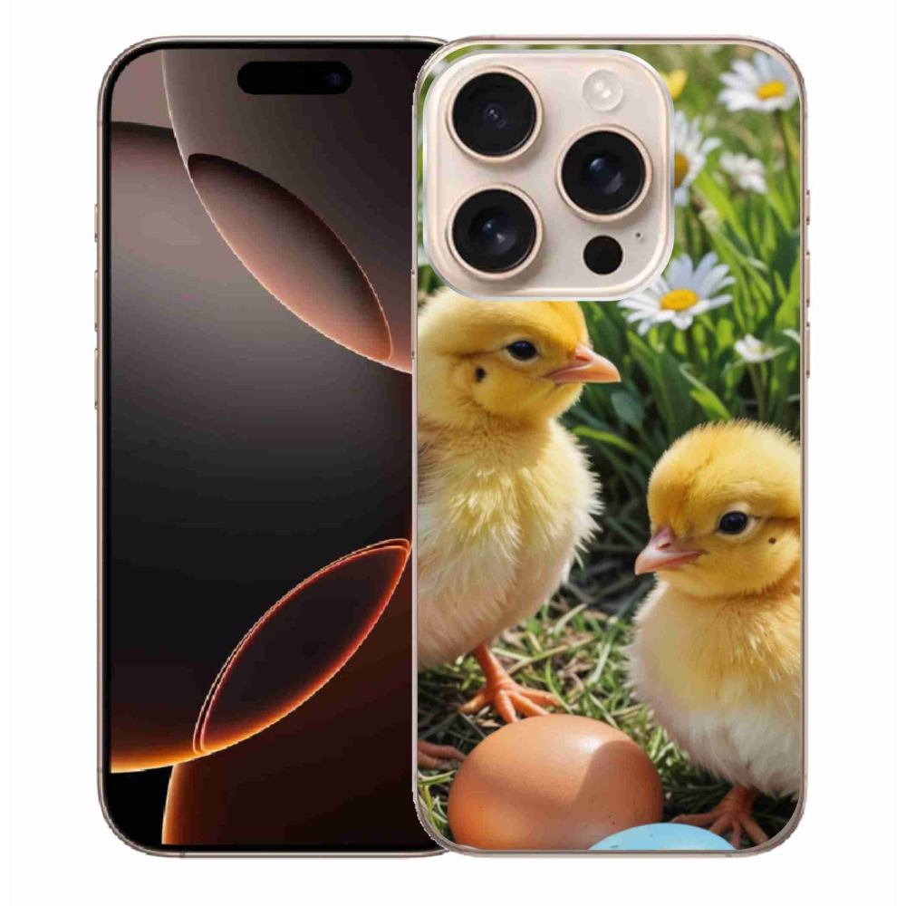 Zselés borítás mmCase iPhone 16 Pro Max készülékhez - csibék