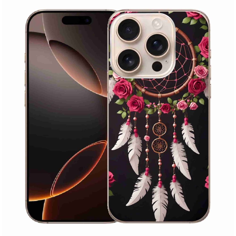 mmCase gél tok az iPhone 16 Pro Max-hoz – álomfogó rózsákkal