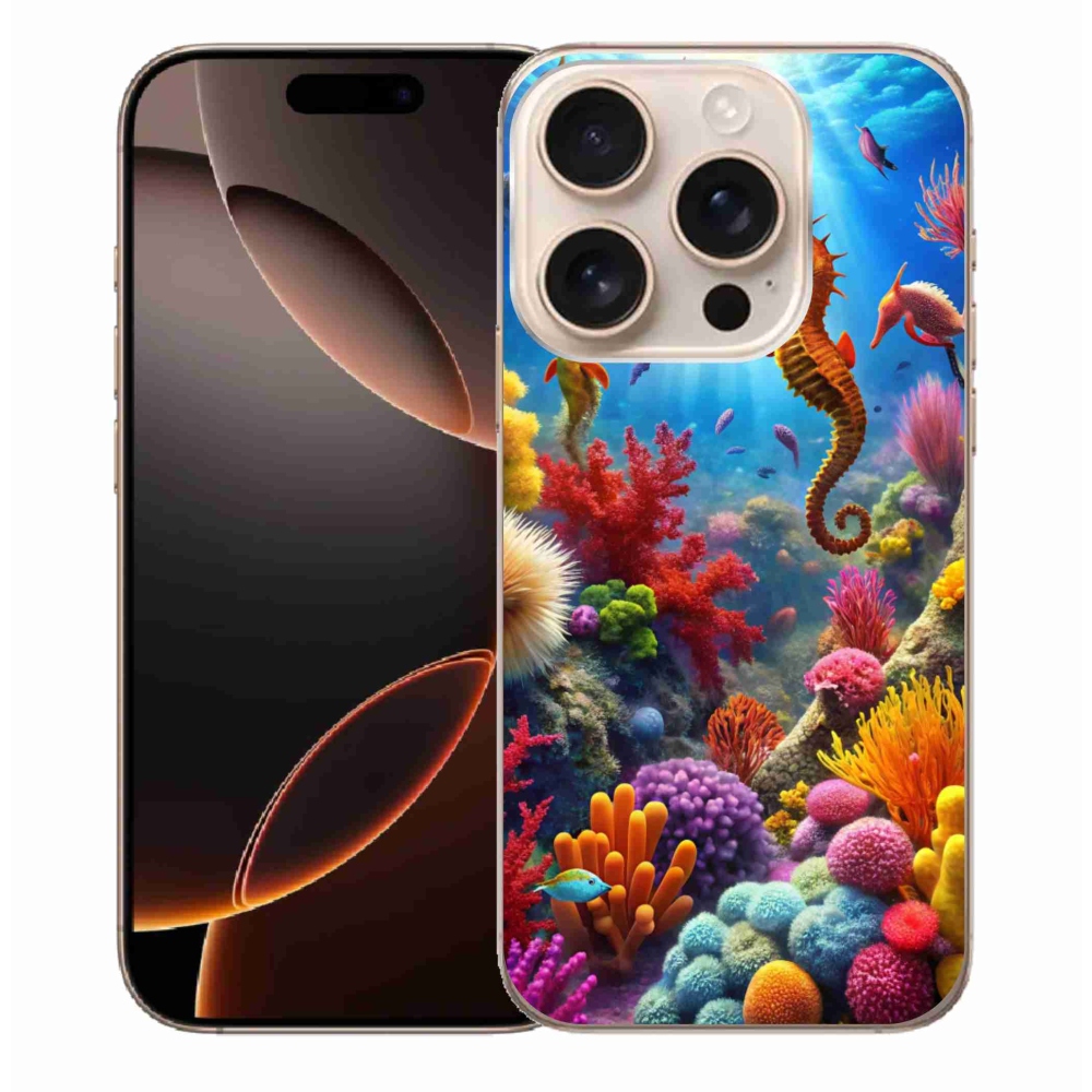 Zselés borítás mmCase iPhone 16 Pro Max készülékhez - Sea World 3