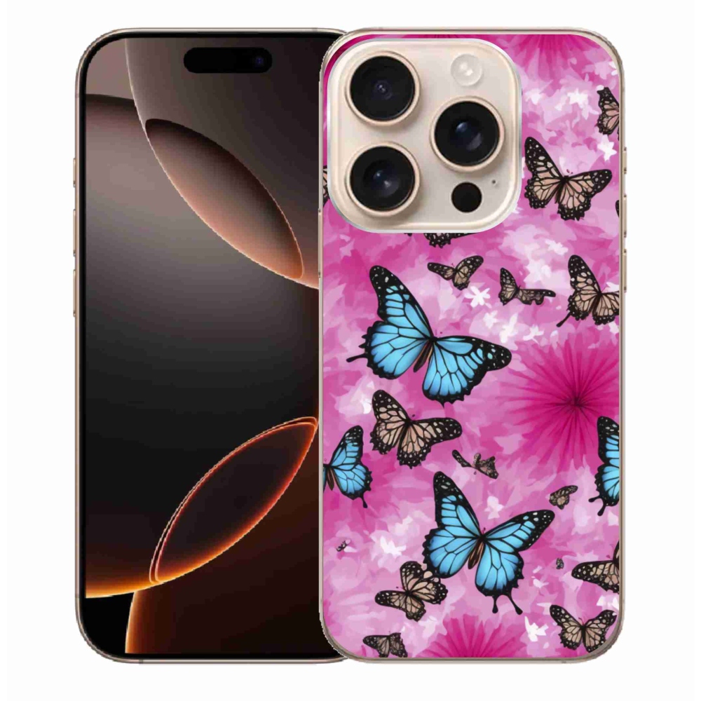 Zselés borítás mmCase iPhone 16 Pro Max készülékhez - pillangókert