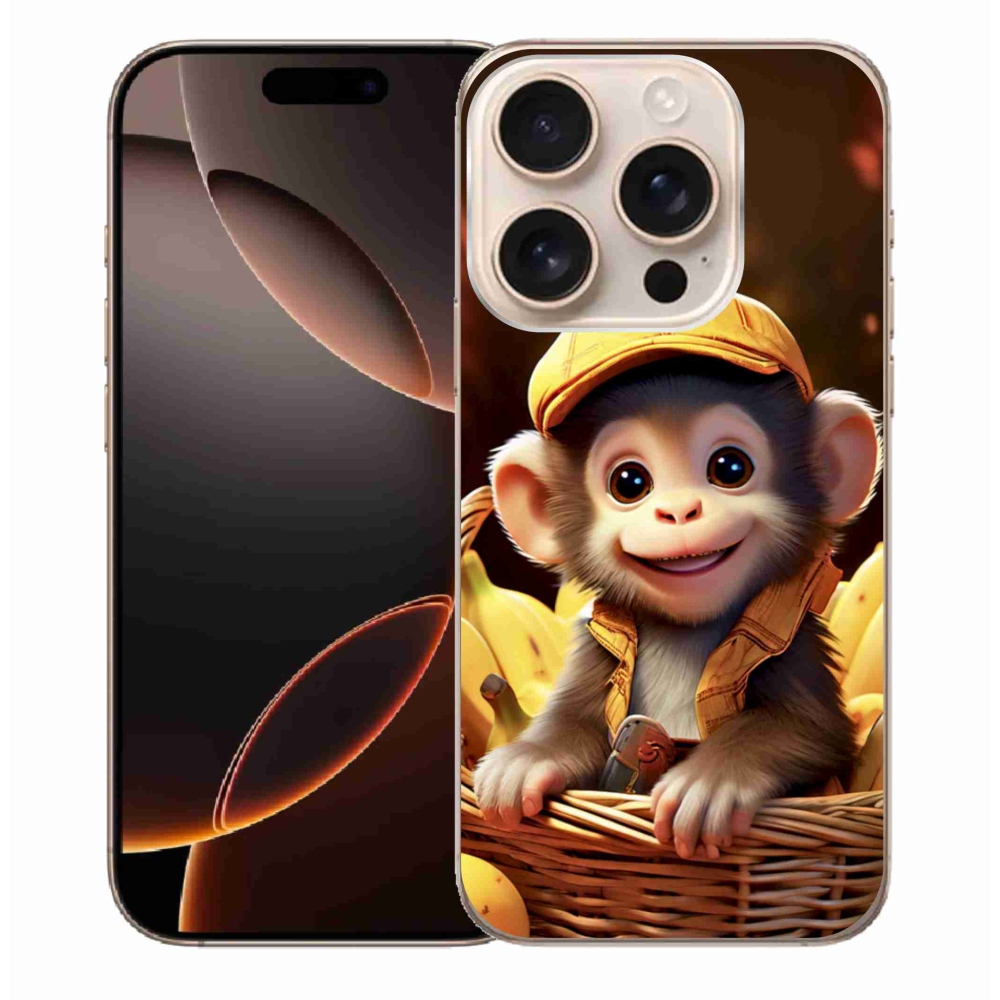 mmCase gél tok az iPhone 16 Pro Max-hoz – majom a kosárban