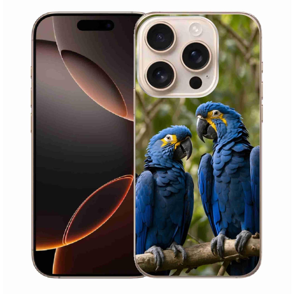 mmCase gél tok az iPhone 16 Pro Max-hoz – papagáj-duó