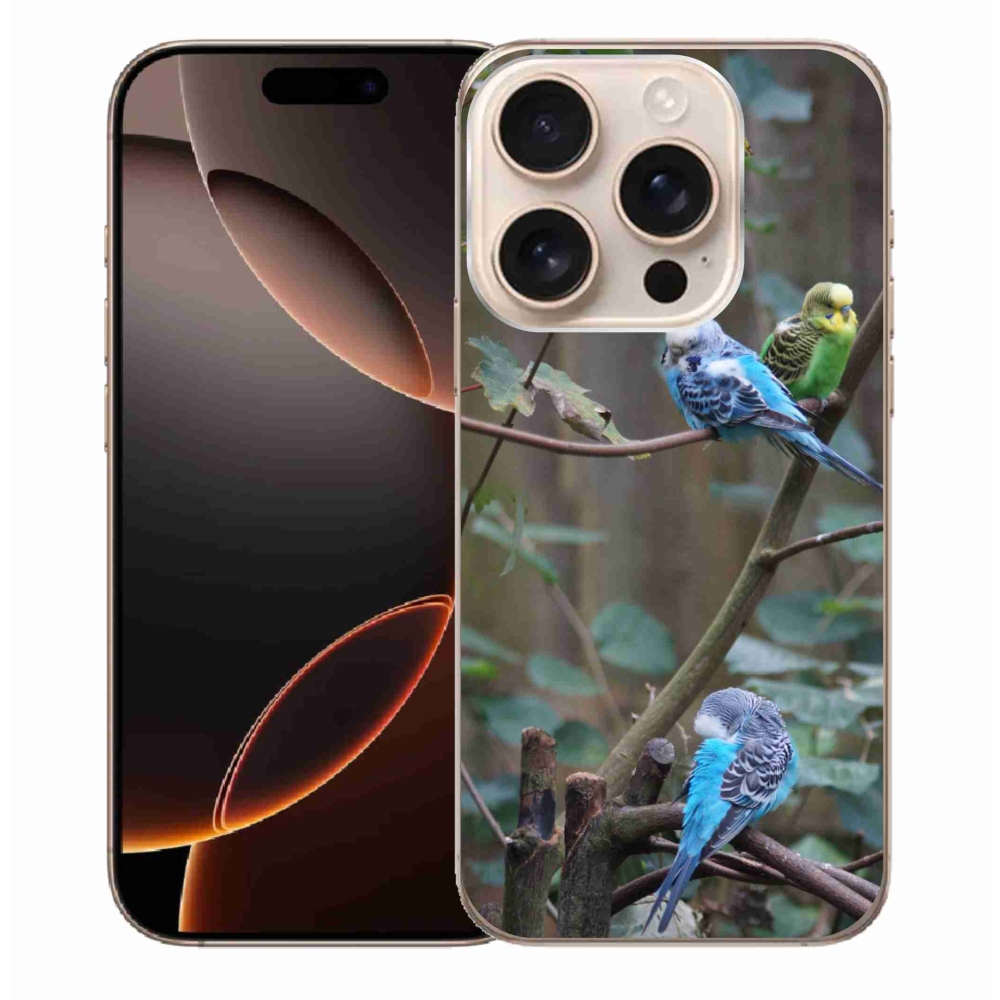 mmCase gél tok az iPhone 16 Pro Max-hoz – papagájok egy ágon