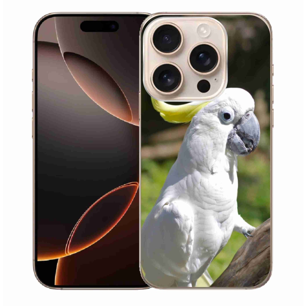 Gél borítás mmCase iPhone 16 Pro Max készülékhez - papagáj kakadu 2