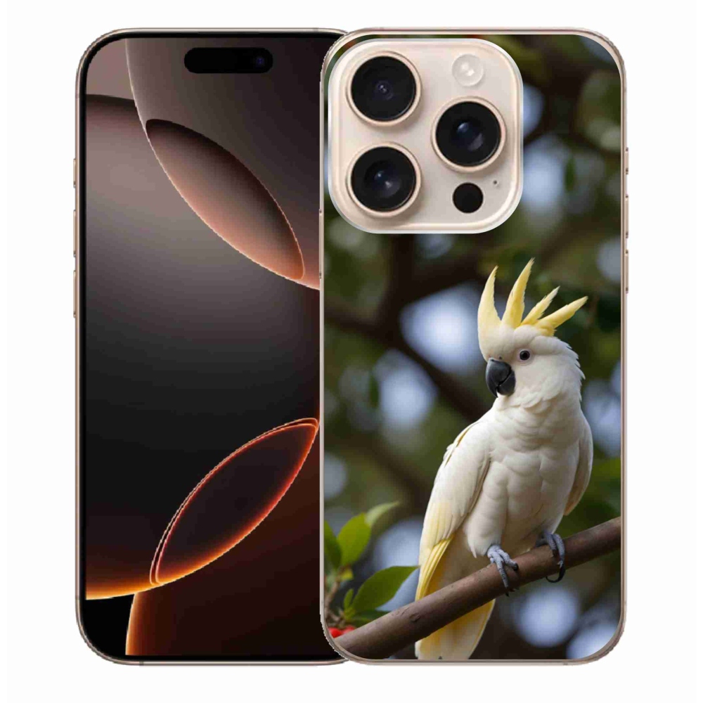 mmCase gél tok az iPhone 16 Pro Max-hoz – kakadu papagáj 3