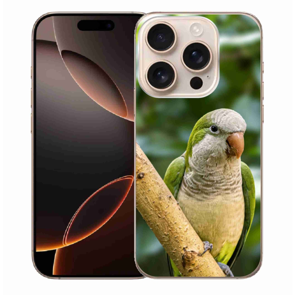 Zselés borítás mmCase iPhone 16 Pro Max készülékhez - papagáj