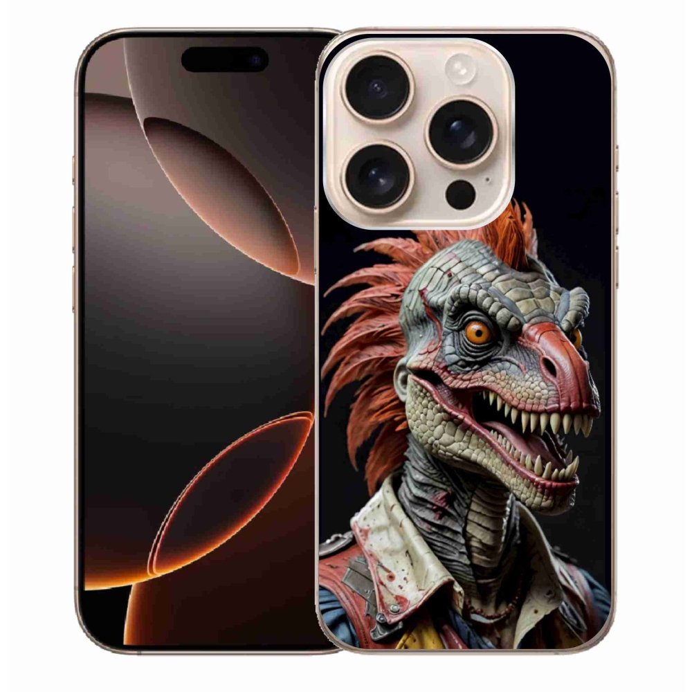 mmCase gél tok az iPhone 16 Pro Max-hoz – punk dinoszaurusz