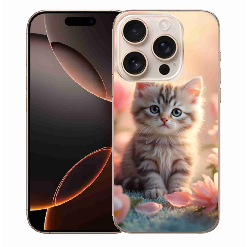 Gél borítás mmCase iPhone 16 Pro Max készülékhez - aranyos cica 8