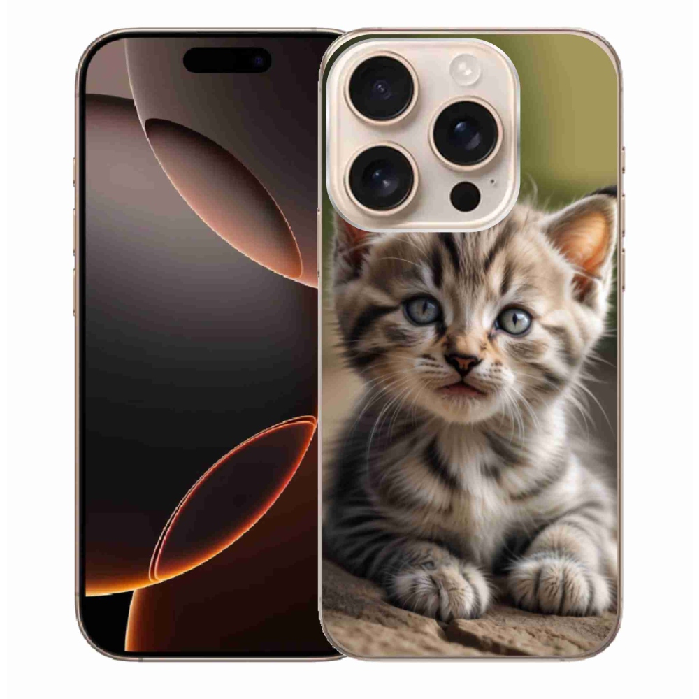 Gél borítás mmCase iPhone 16 Pro Max készülékhez - aranyos cica 9