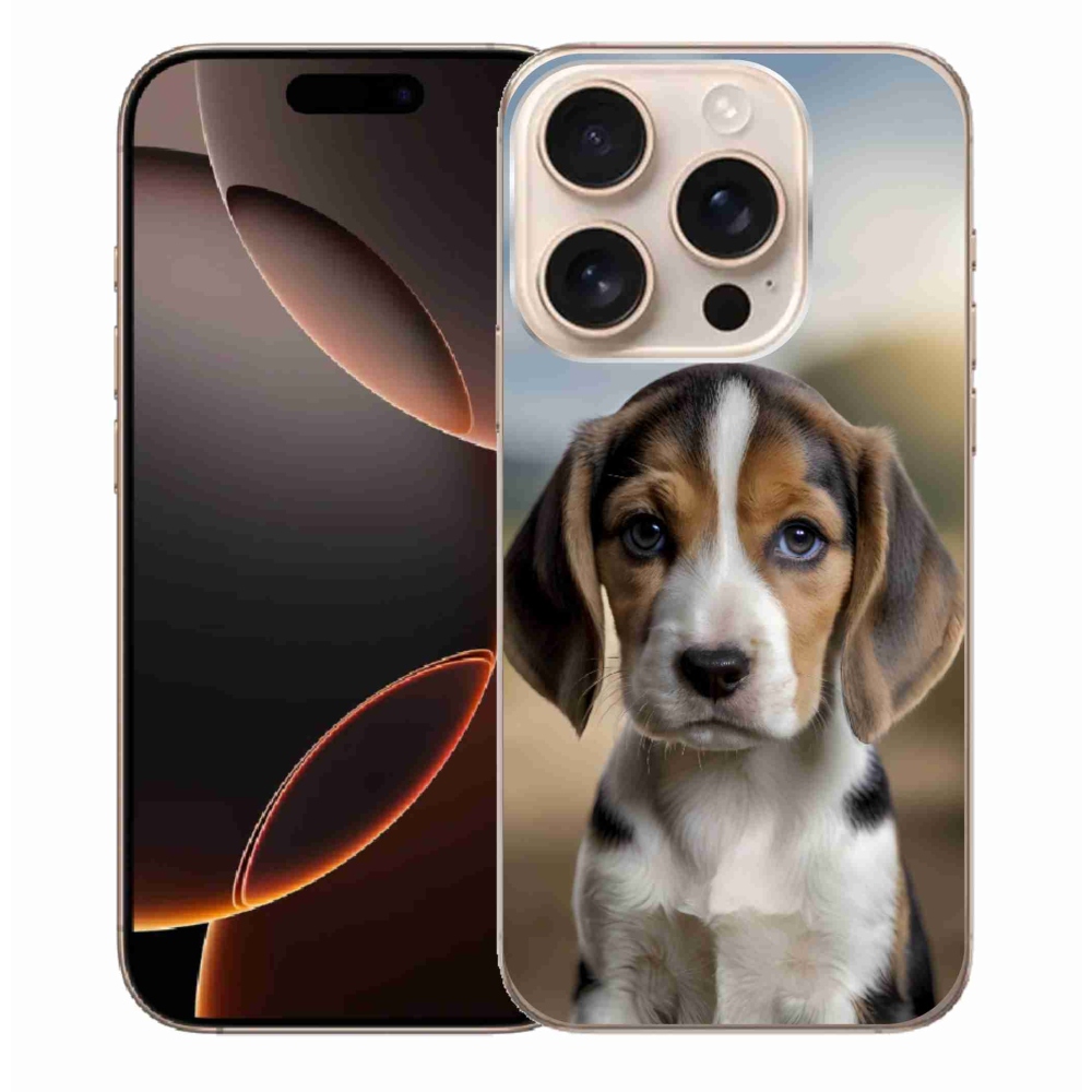 mmCase gél tok az iPhone 16 Pro Max-hoz – aranyos beagle