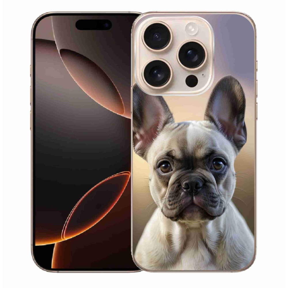 mmCase gél tok az iPhone 16 Pro Max-hoz – aranyos francia buldog