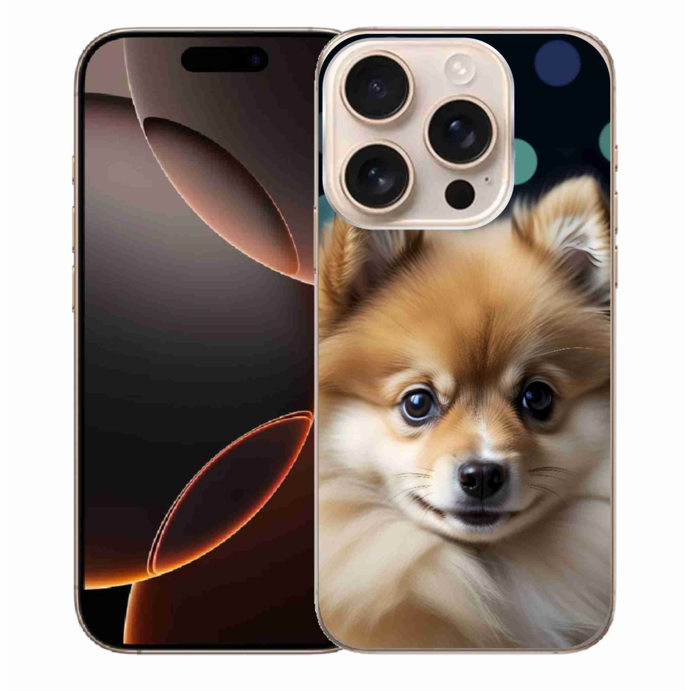 mmCase gél tok az iPhone 16 Pro Max-hoz – aranyos pomerániai