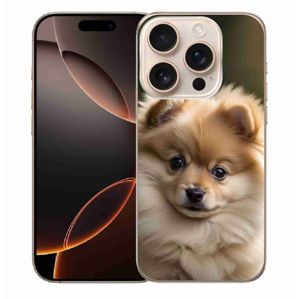 mmCase gél tok az iPhone 16 Pro Max-hoz – aranyos pomerániai 2