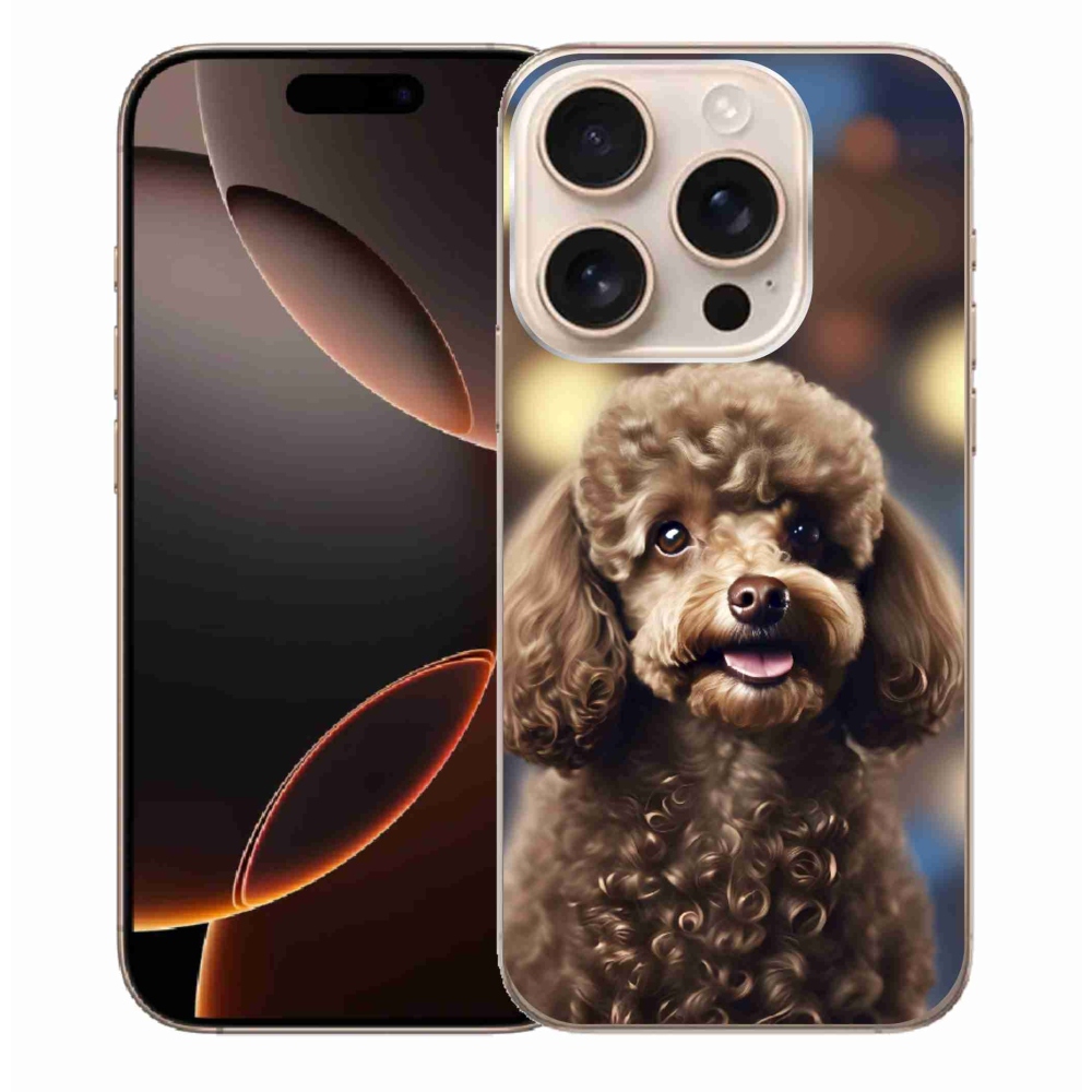 mmCase gél tok az iPhone 16 Pro Max-hoz – aranyos pudli
