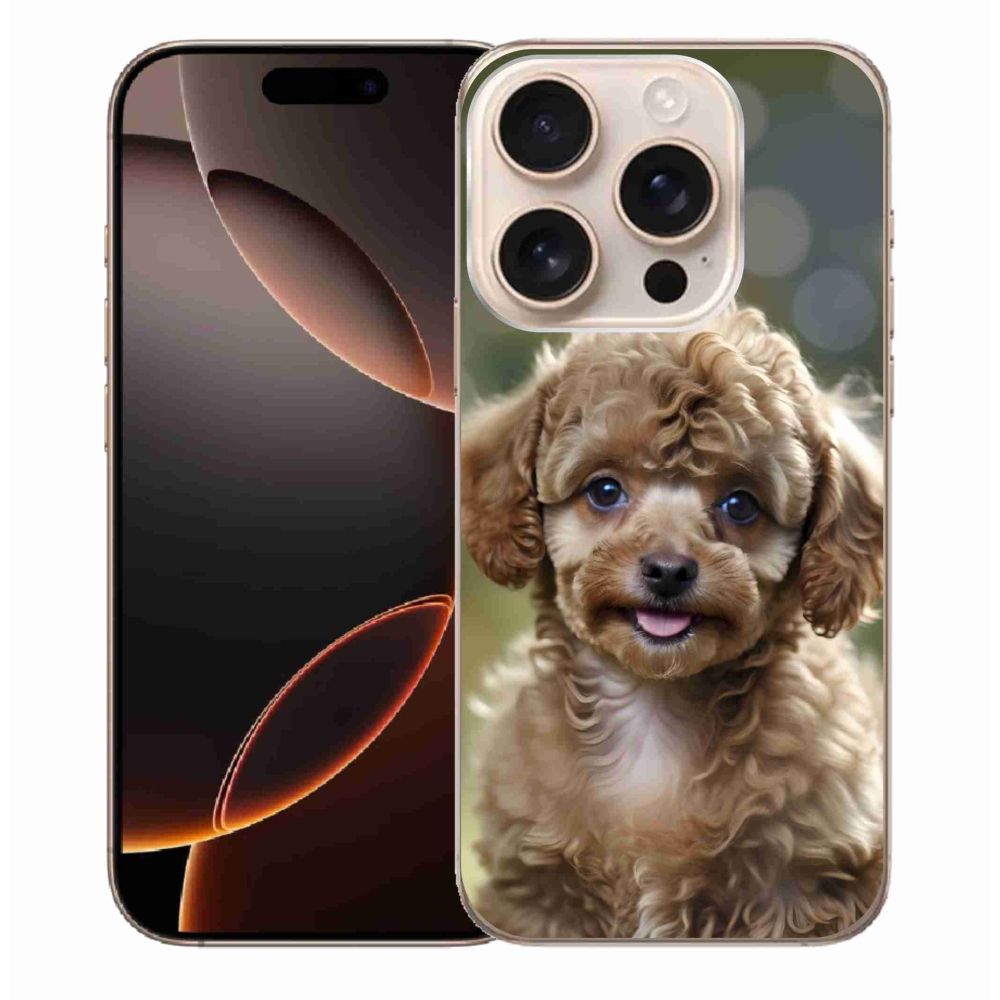 mmCase gél tok az iPhone 16 Pro Max-hoz – aranyos pudli